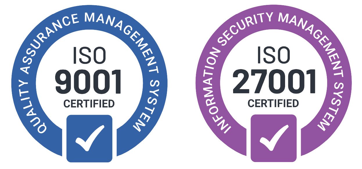 ISO 9001 & ISO 27001 Certified